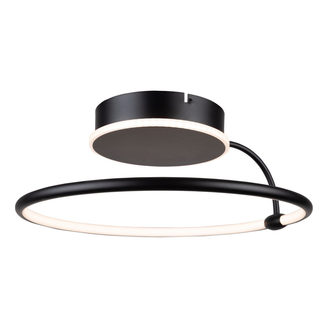 Collection Integrated Led Semi-Flush Mount Black