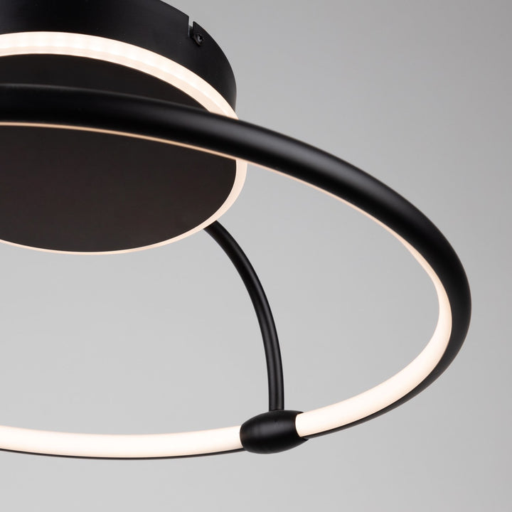 Collection Integrated Led Semi-Flush Mount Black