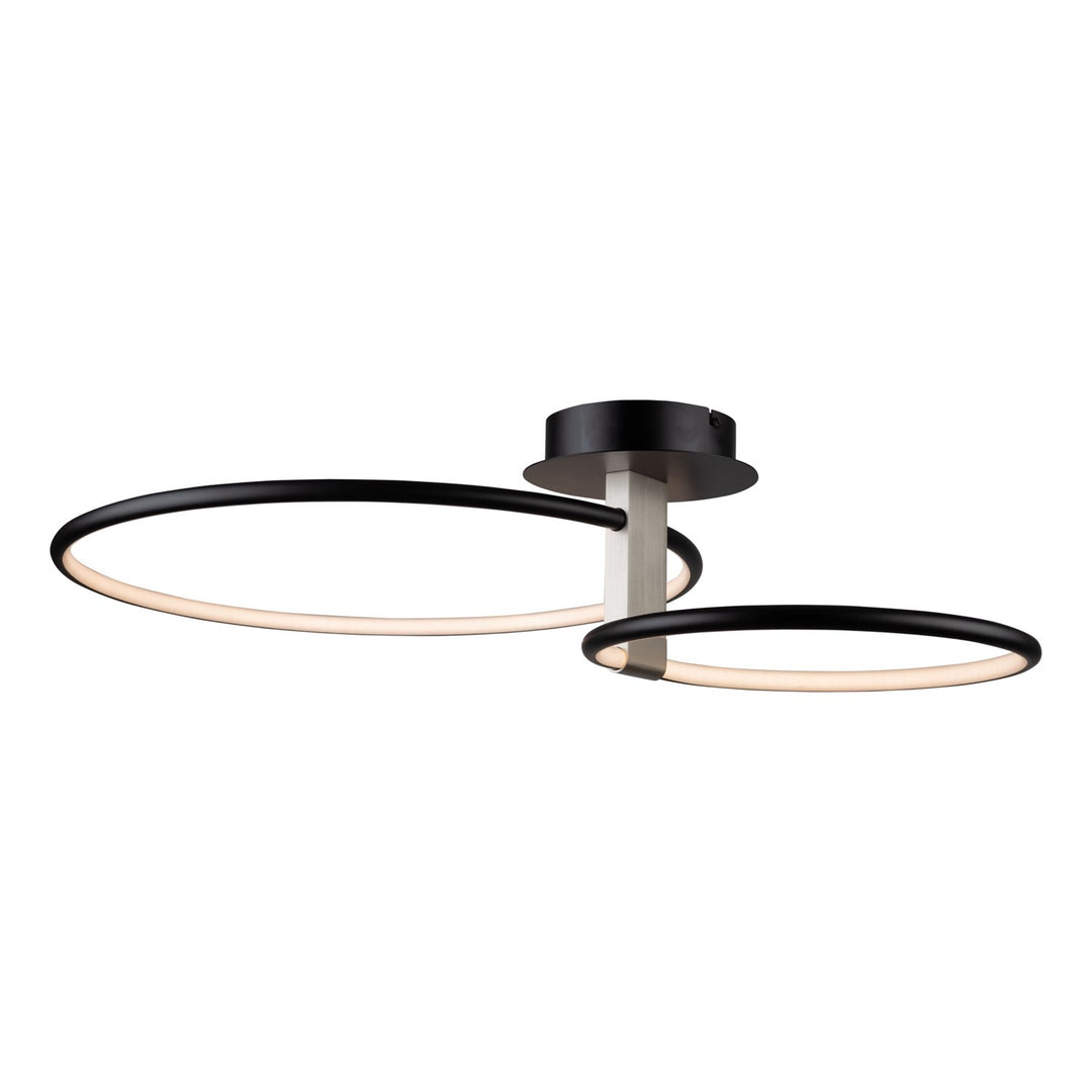 Collection Integrated Led Semi-Flush Mount Black