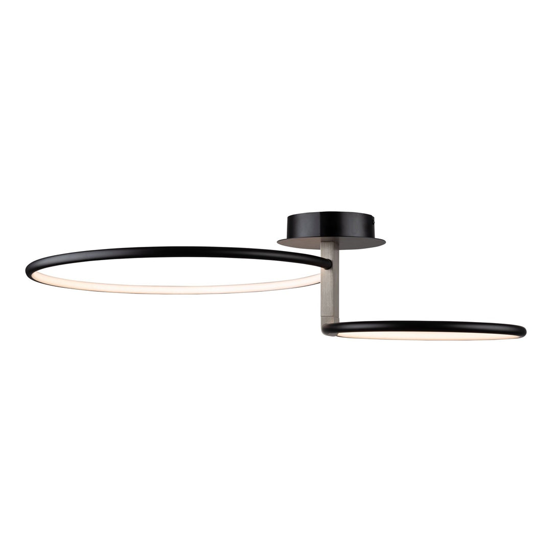Collection Integrated Led Semi-Flush Mount Black
