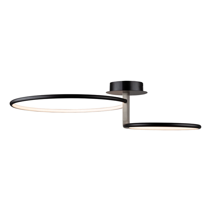 Collection Integrated Led Semi-Flush Mount Black