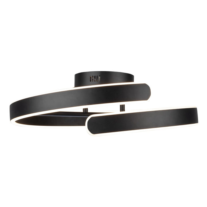 Collection Integrated Led Semi-Flush Mount Black by Artcraft