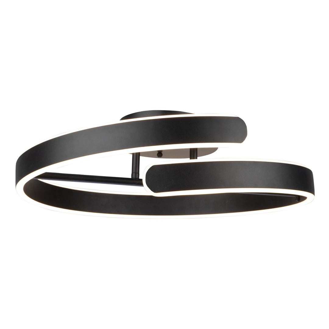 Collection Integrated Led Semi-Flush Mount Black