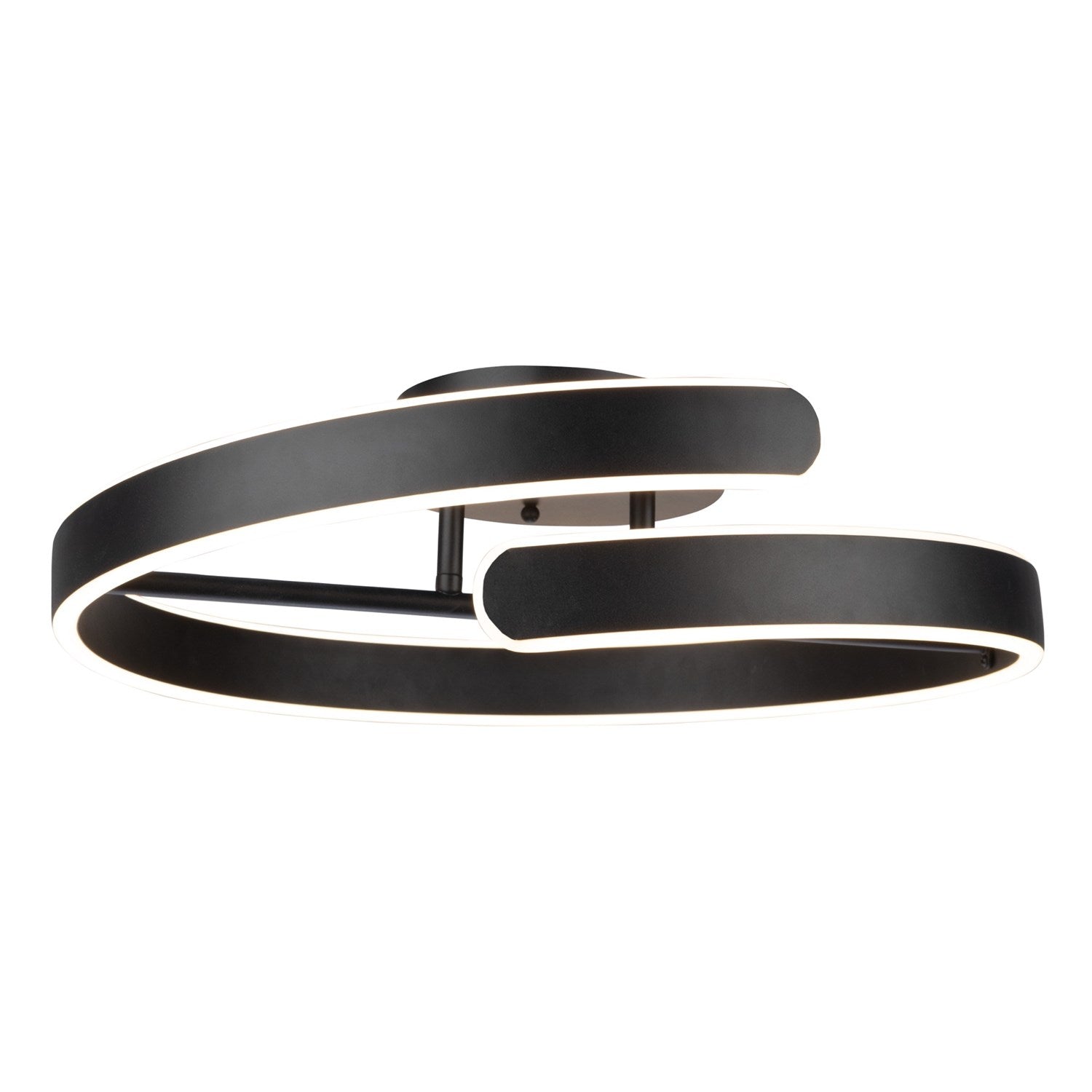Collection Integrated Led Semi-Flush Mount Black