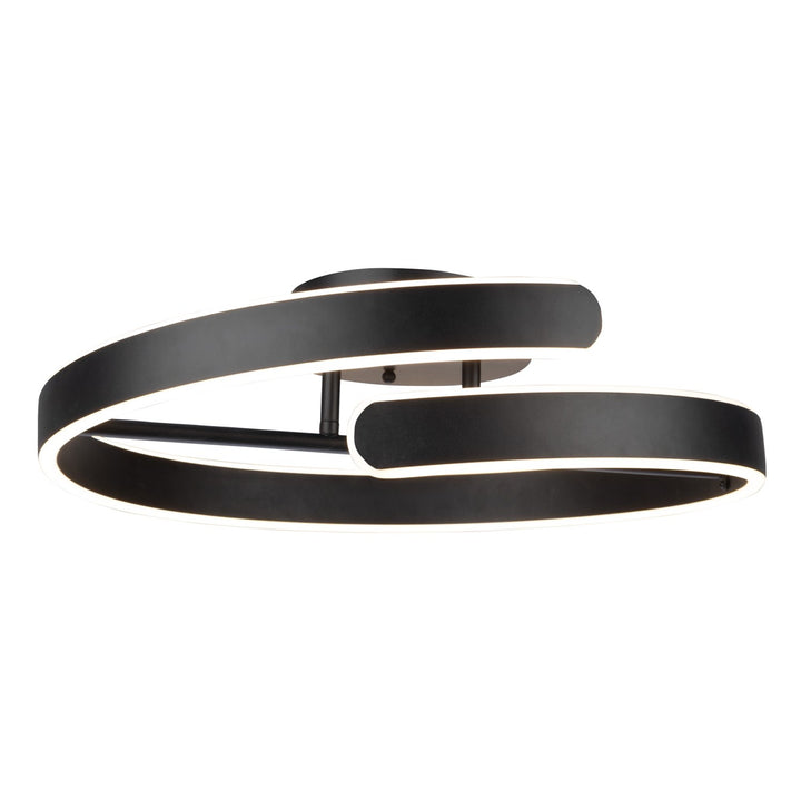 Collection Integrated Led Semi-Flush Mount Black