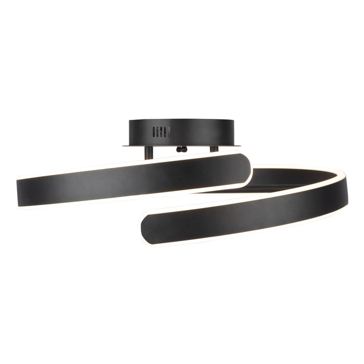 Collection Integrated Led Semi-Flush Mount Black