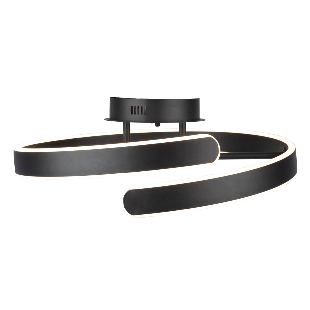 Collection Integrated Led Semi-Flush Mount Black