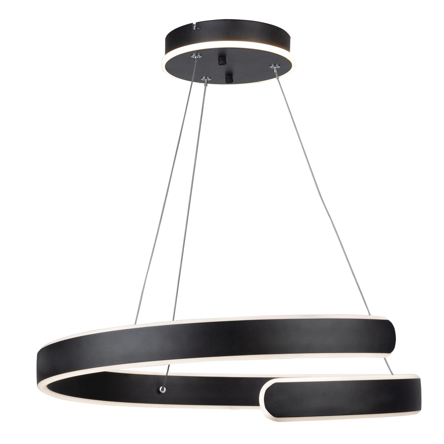 Collection Integrated Led Chandelier Black by Artcraft