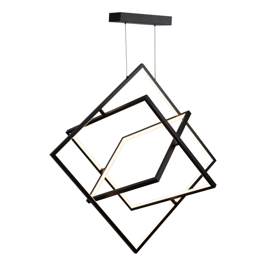 Collection Integrated Led Chandelier Black by Artcraft