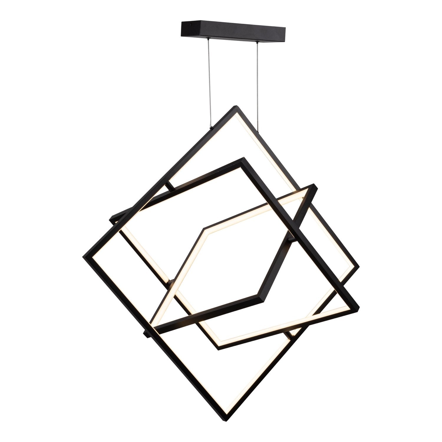Collection Integrated Led Chandelier Black by Artcraft