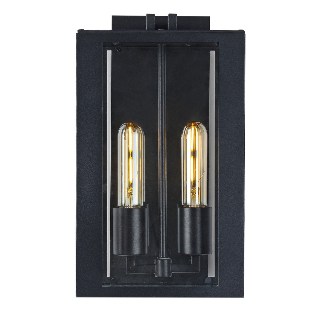 Collection 2-Light Exterior Wall Light Matte Black by Artcraft
