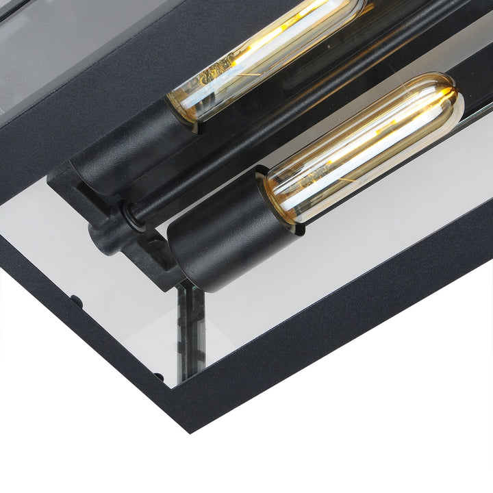 Collection 2-Light Exterior Wall Light Matte Black