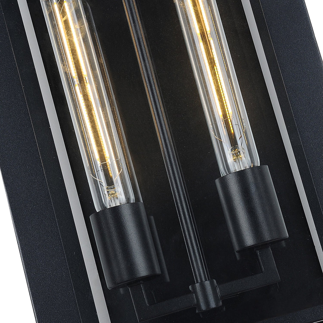 Collection 2-Light Exterior Wall Light Matte Black