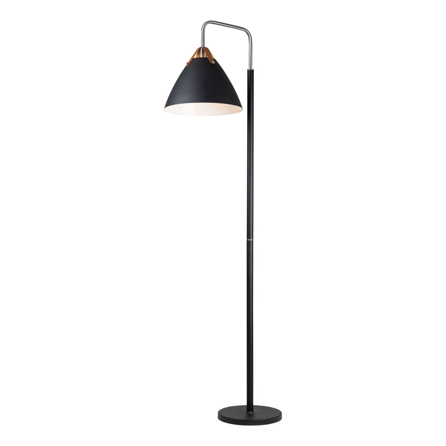 Collection Floor Lamp Black & Brass by Artcraft