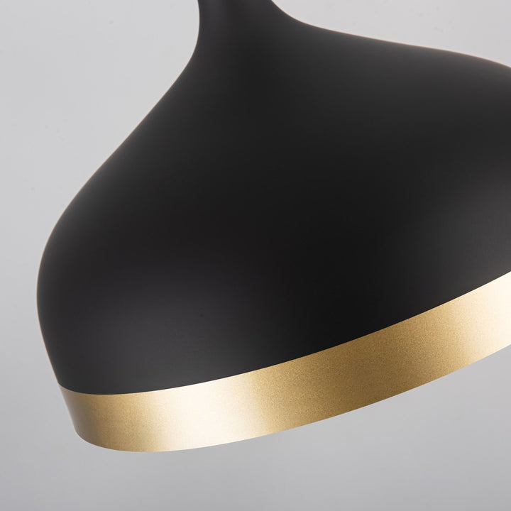 Collection 1-Light Pendant Black & Gold