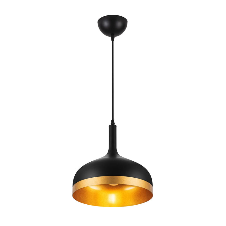 Collection 1-Light Pendant Black & Gold