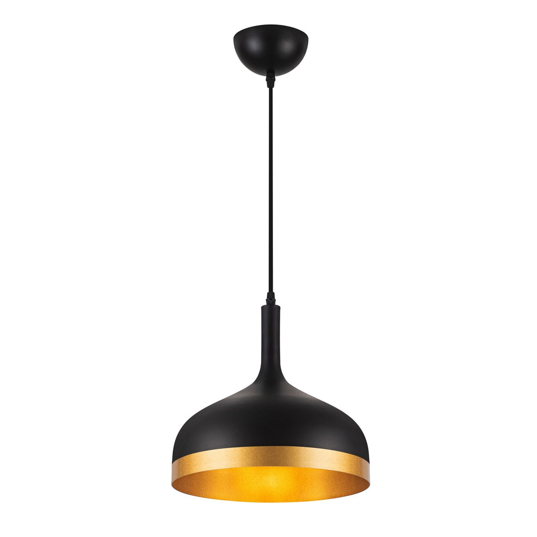 Collection 1-Light Pendant Black & Gold