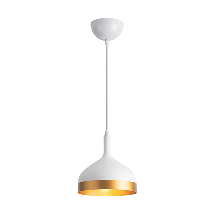 Collection 1-Light Pendant White & Gold by Artcraft