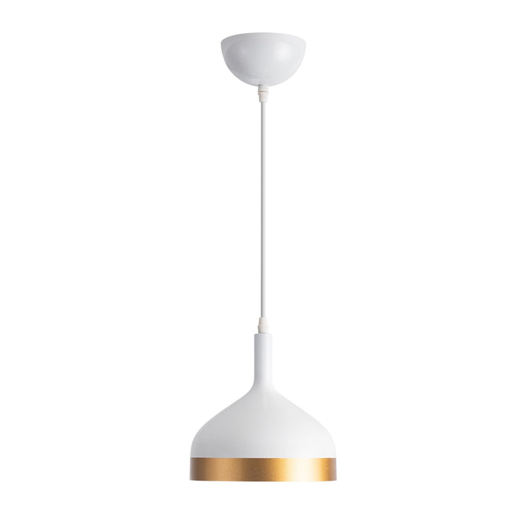 Collection 1-Light Pendant White & Gold