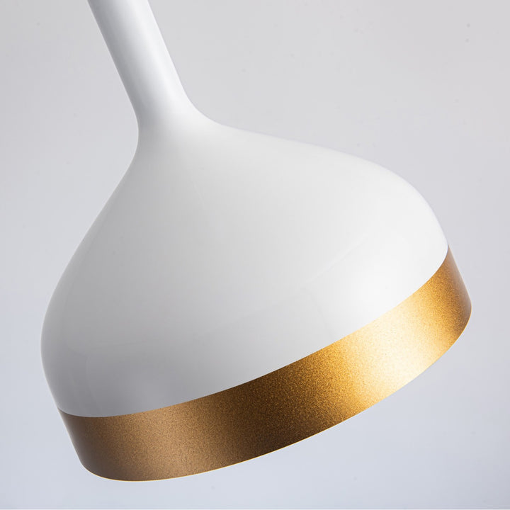 Collection 1-Light Pendant White & Gold