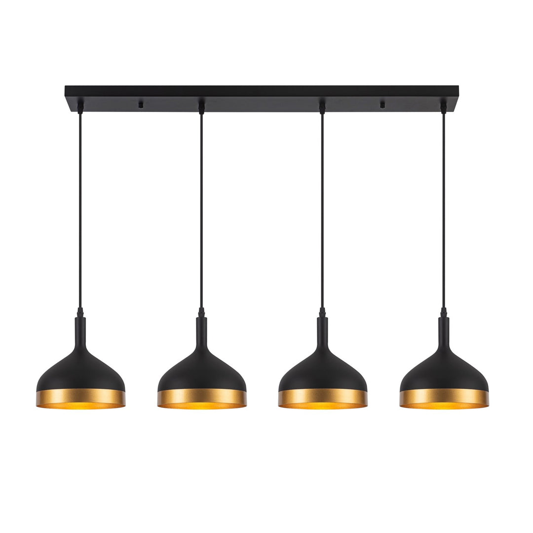 Collection 4-Light Island Light Black & Gold by Artcraft