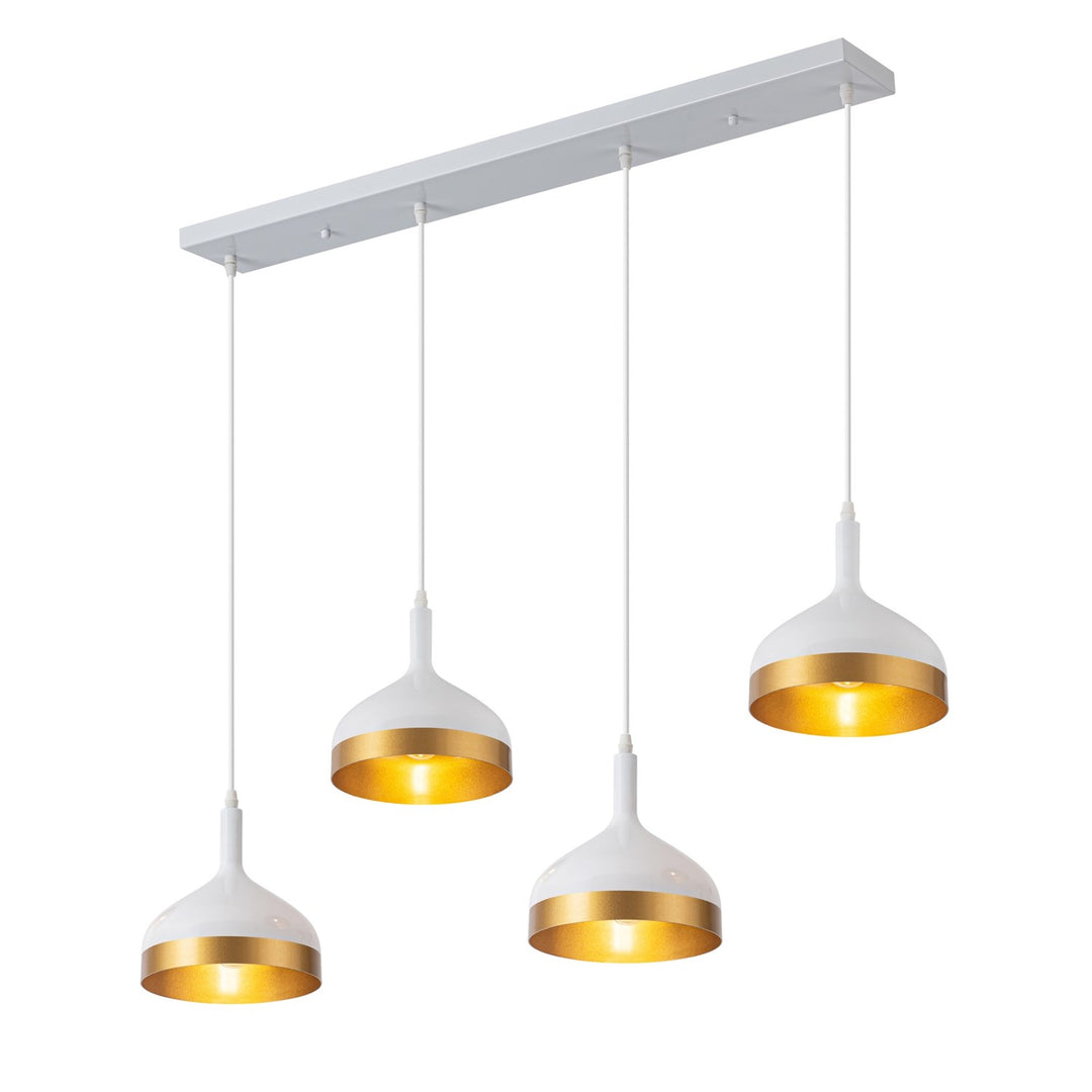 Collection 4-Light Island Light White & Gold