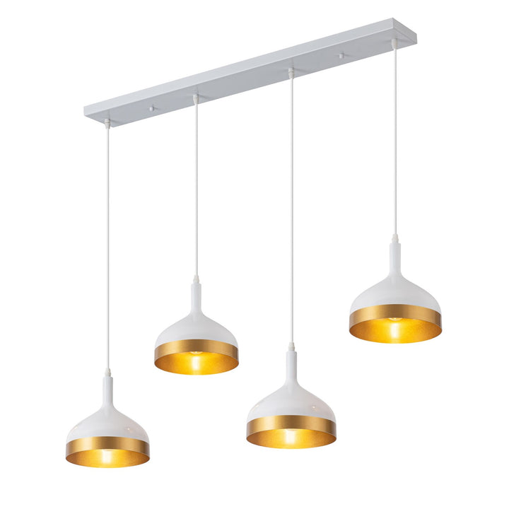 Collection 4-Light Island Light White & Gold