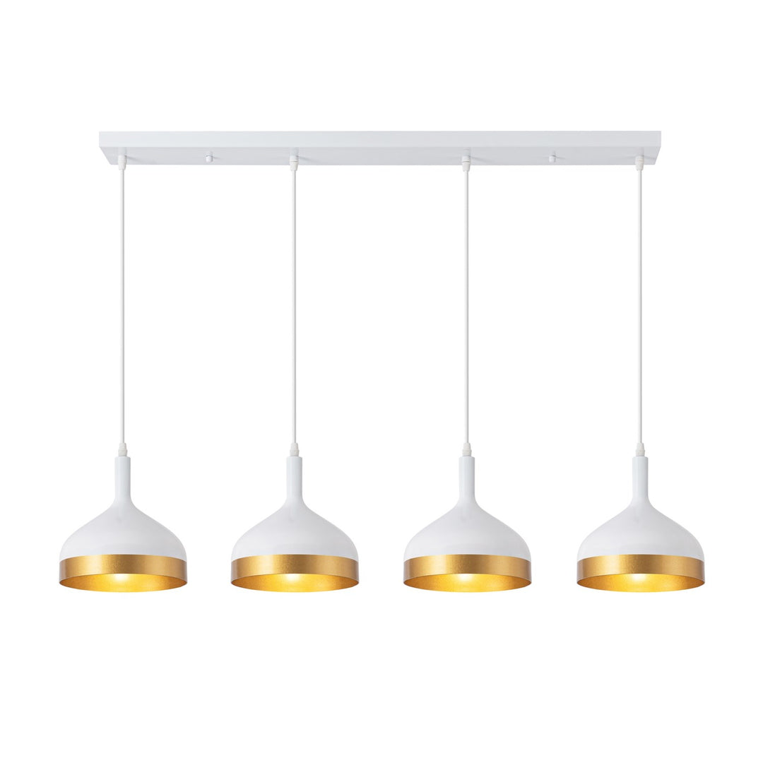 Collection 4-Light Island Light White & Gold