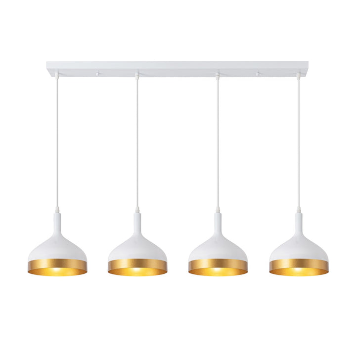 Collection 4-Light Island Light White & Gold
