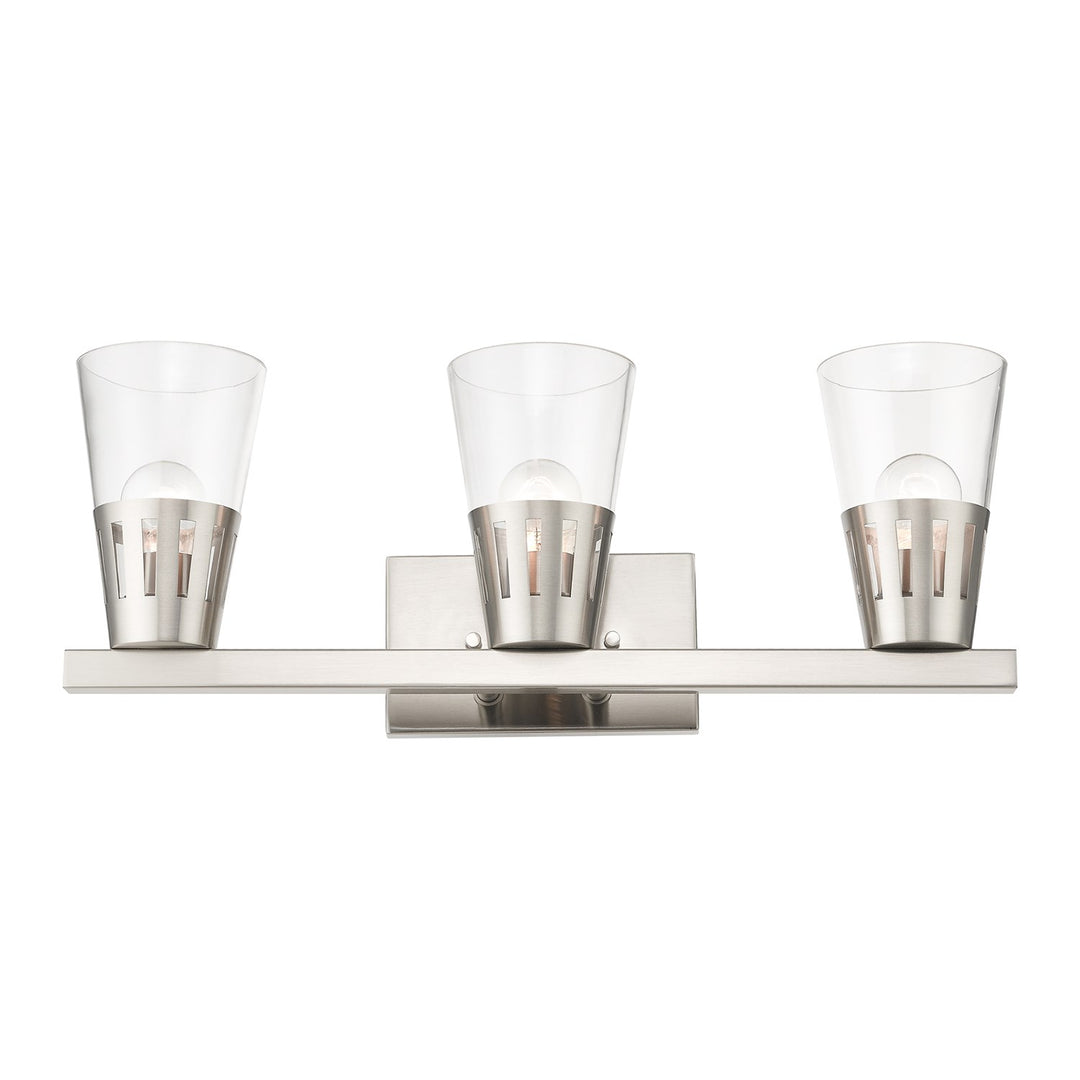 3 Light Brushed Nickel Vanity Sconce