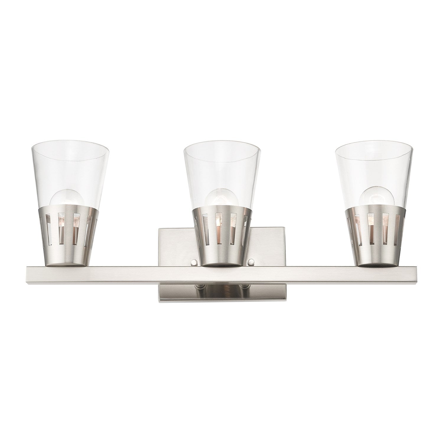 3 Light Brushed Nickel Vanity Sconce