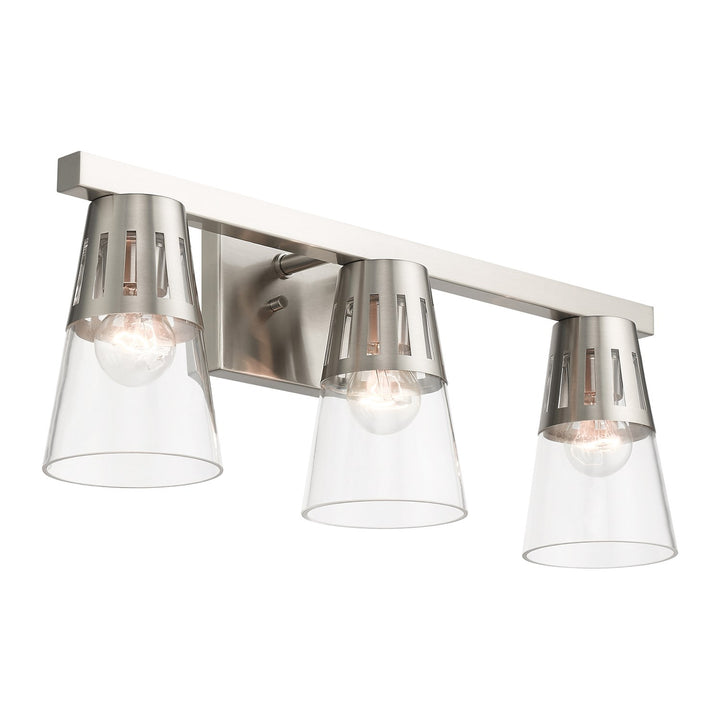 3 Light Brushed Nickel Vanity Sconce