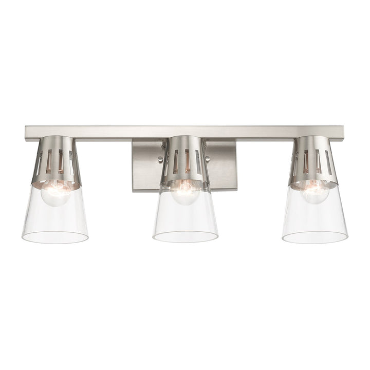 3 Light Brushed Nickel Vanity Sconce