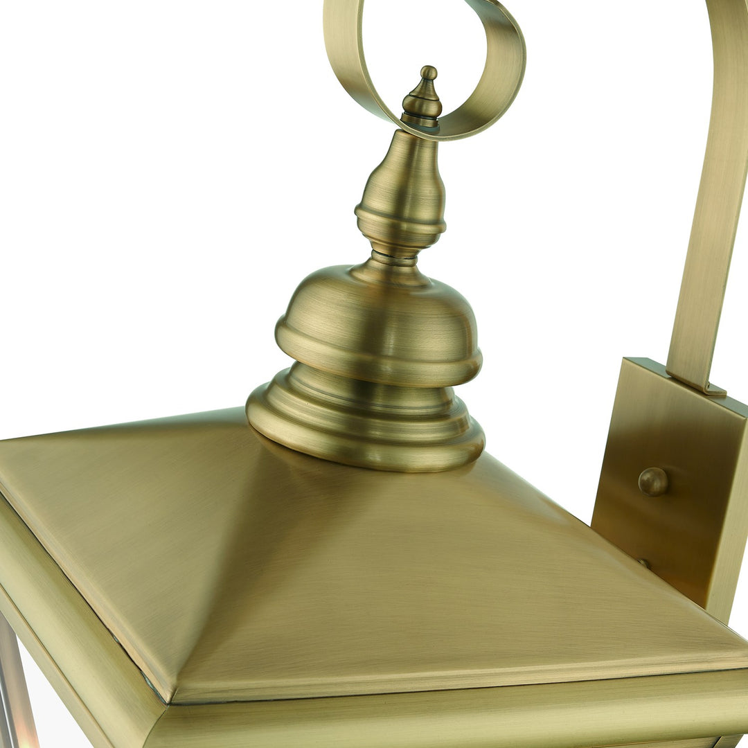 4 Light Antique Brass Outdoor Extra Large Wall Lantern
