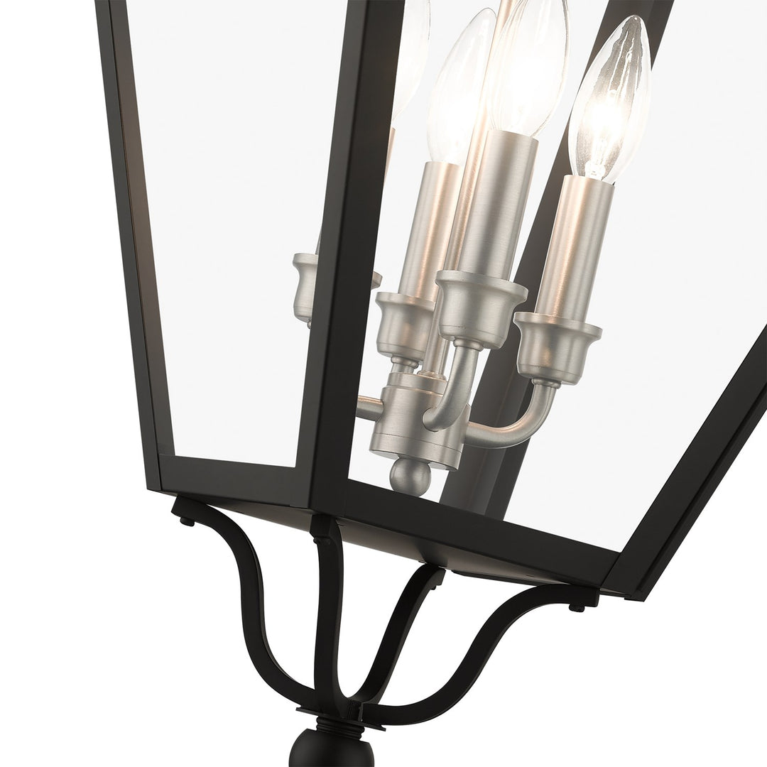 4 Light Black Outdoor Extra Large Pendant Lantern