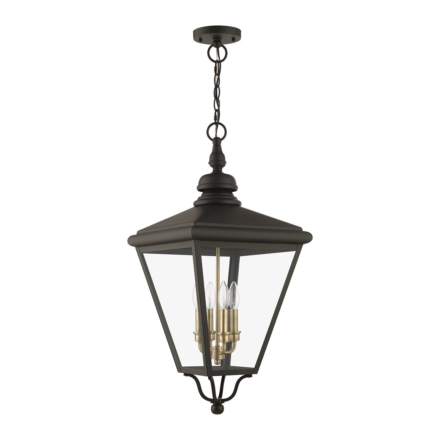 4 Light Bronze Outdoor Extra Large Pendant Lantern