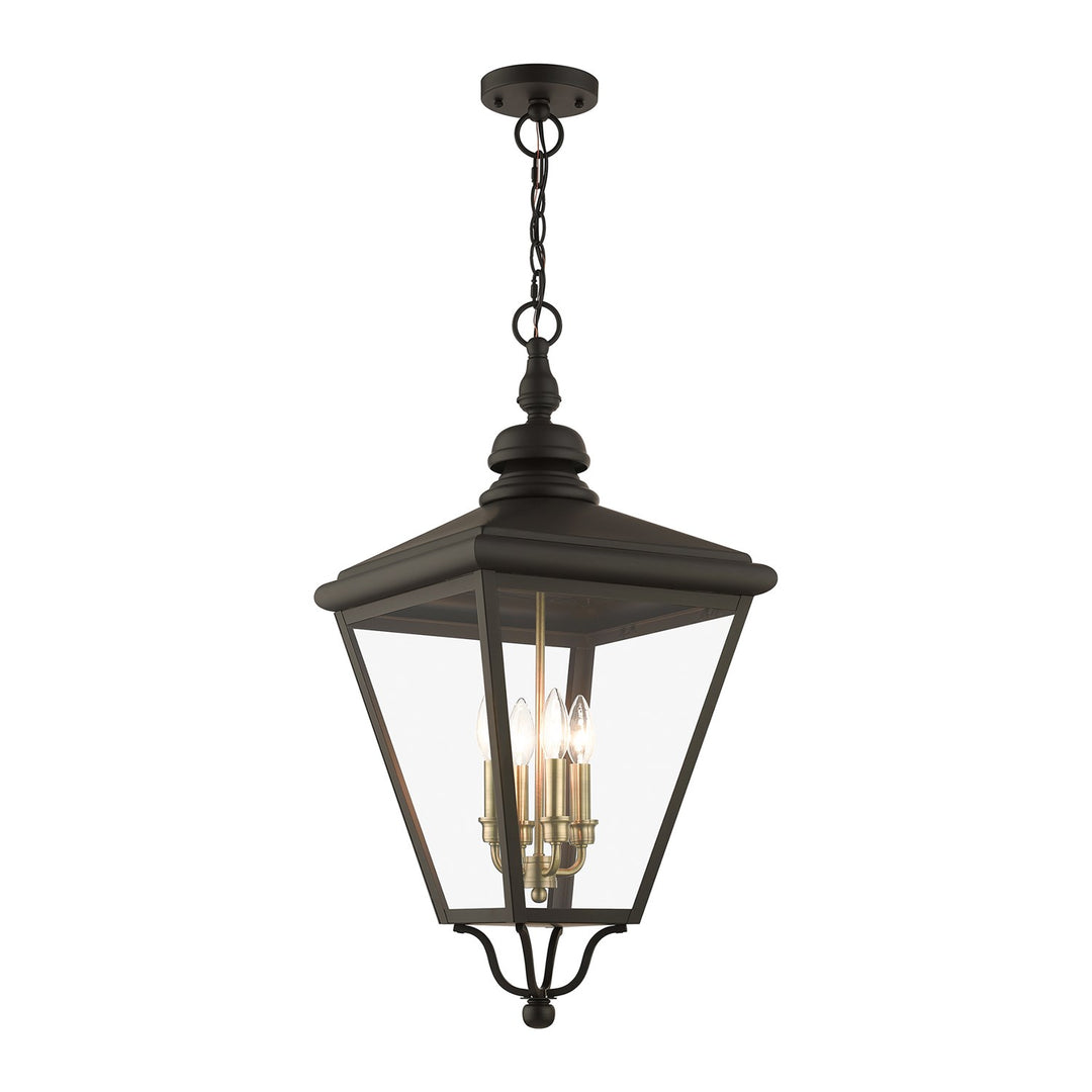 4 Light Bronze Outdoor Extra Large Pendant Lantern
