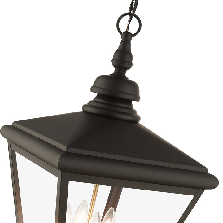 4 Light Bronze Outdoor Extra Large Pendant Lantern
