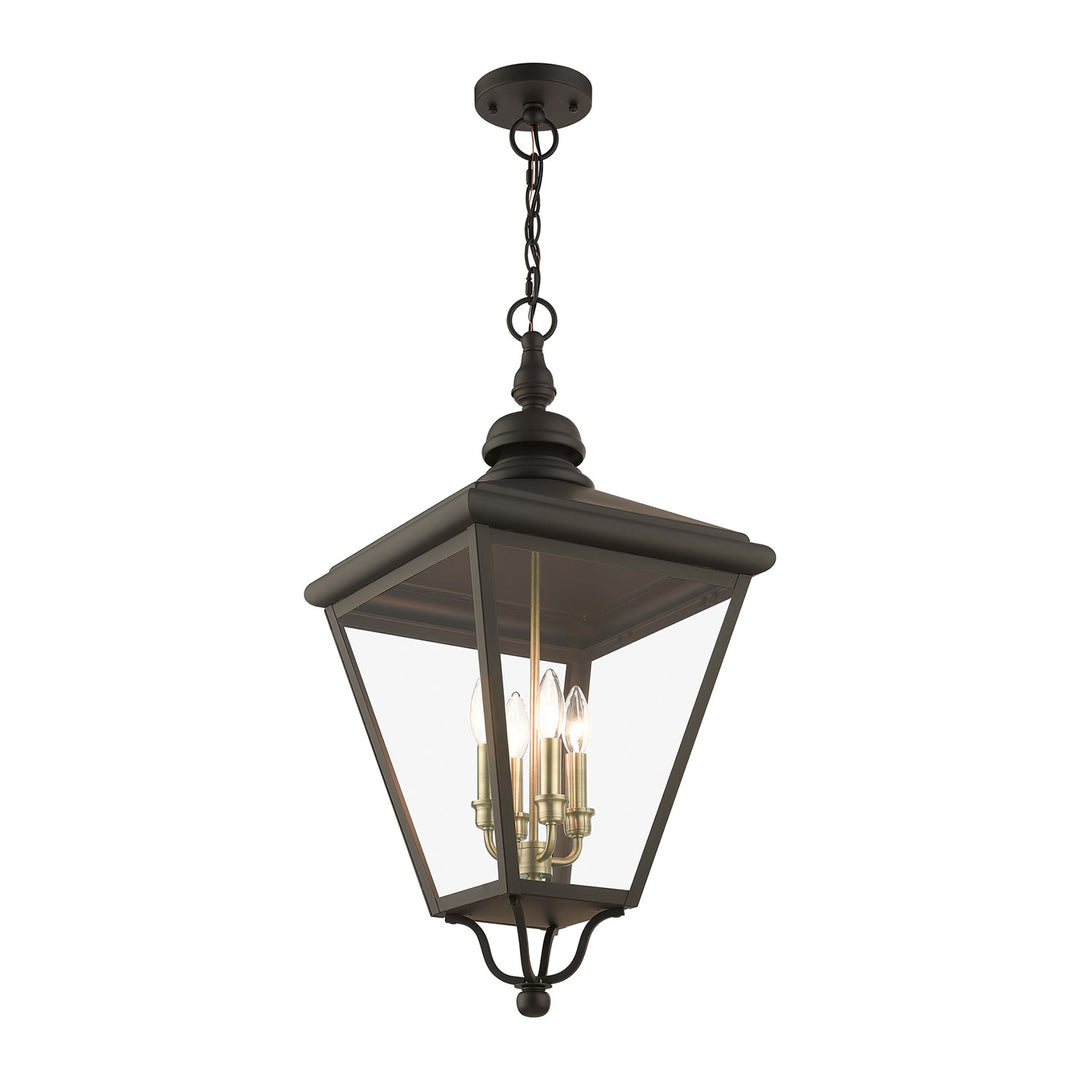 4 Light Bronze Outdoor Extra Large Pendant Lantern