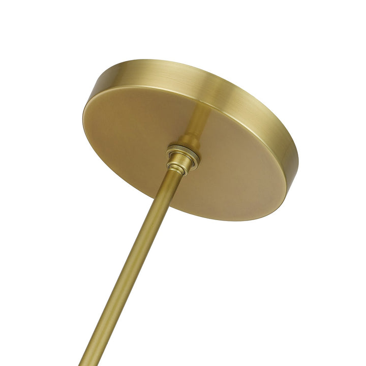 14 Light Natural Brass Large Pendant Chandelier