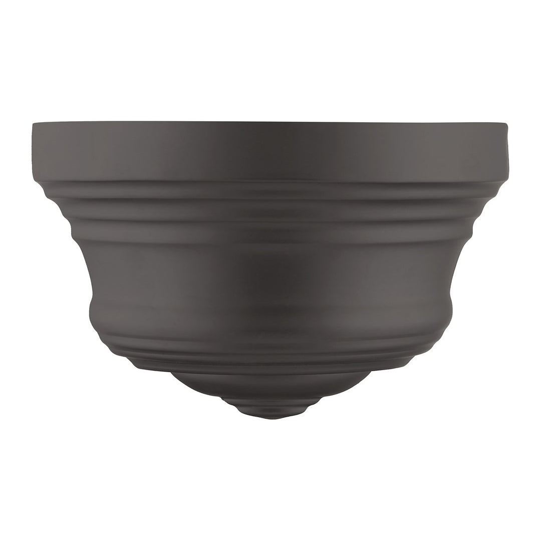 1 Light Bronze Ada Sconce With Gold Finish Inside by Livex Lighting