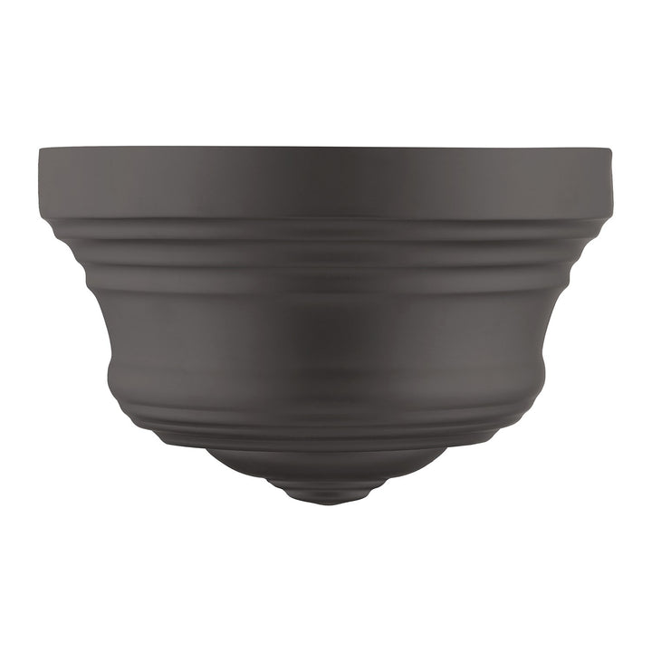 1 Light Bronze Ada Sconce With Gold Finish Inside by Livex Lighting
