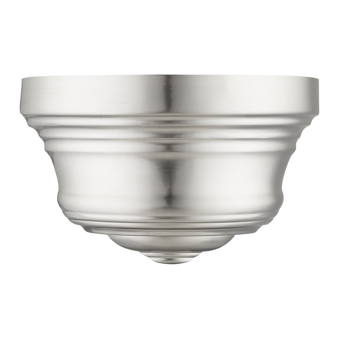 1 Light Brushed Nickel Ada Sconce With Gold Finish Inside by Livex Lighting