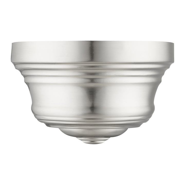 1 Light Brushed Nickel Ada Sconce With Gold Finish Inside by Livex Lighting