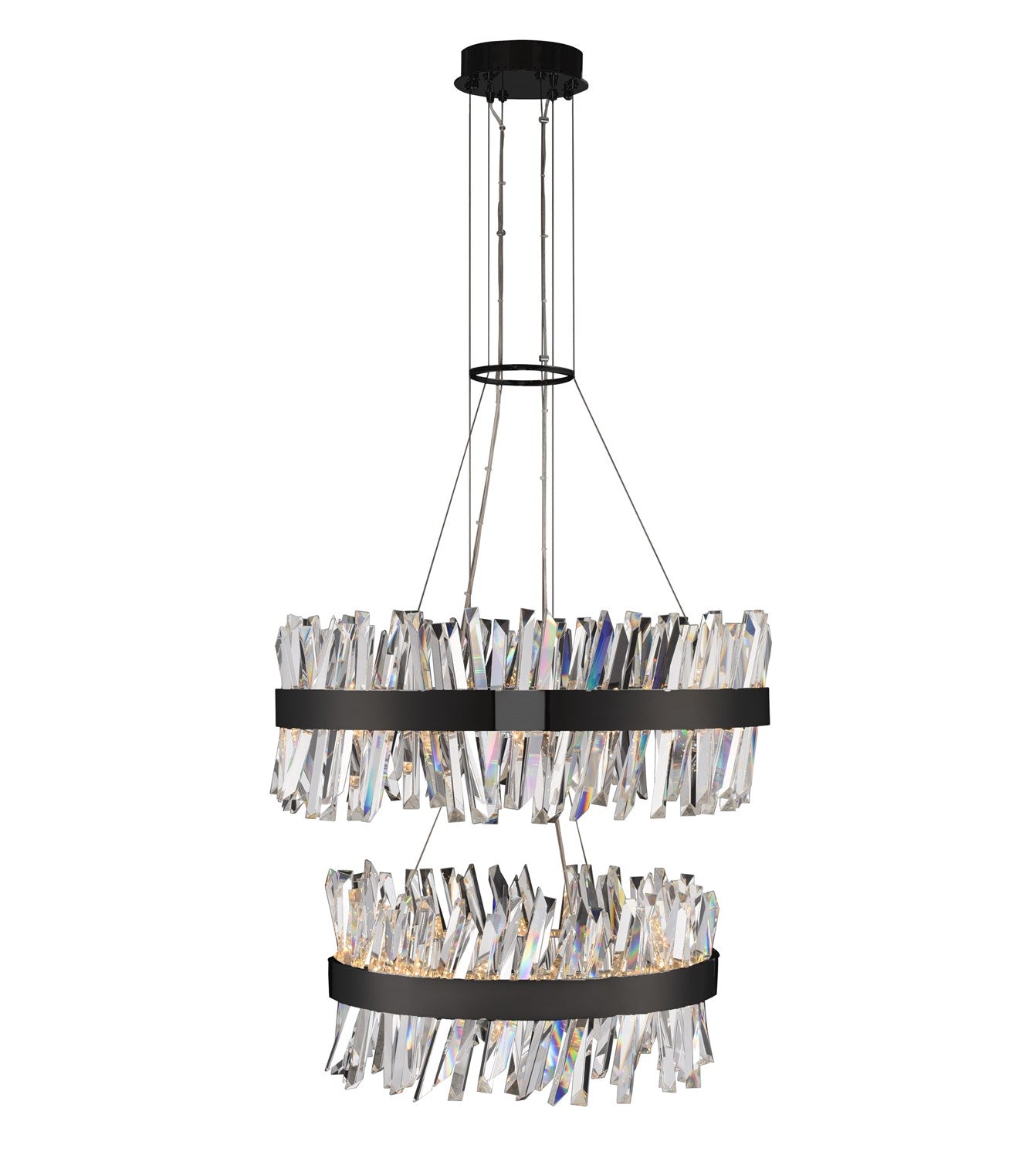 Glacier 2 Tier Led Pendant by Kalco Allegri