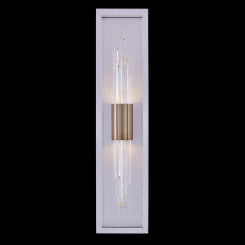 Lucca Champagne Gold Led Outdoor Wall Sconce by Kalco Allegri