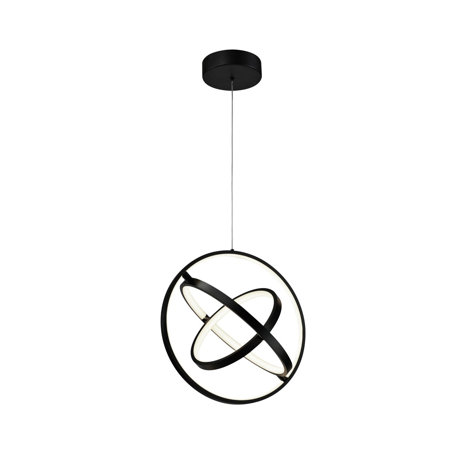 30W Led Orb Pendant Black by Artcraft