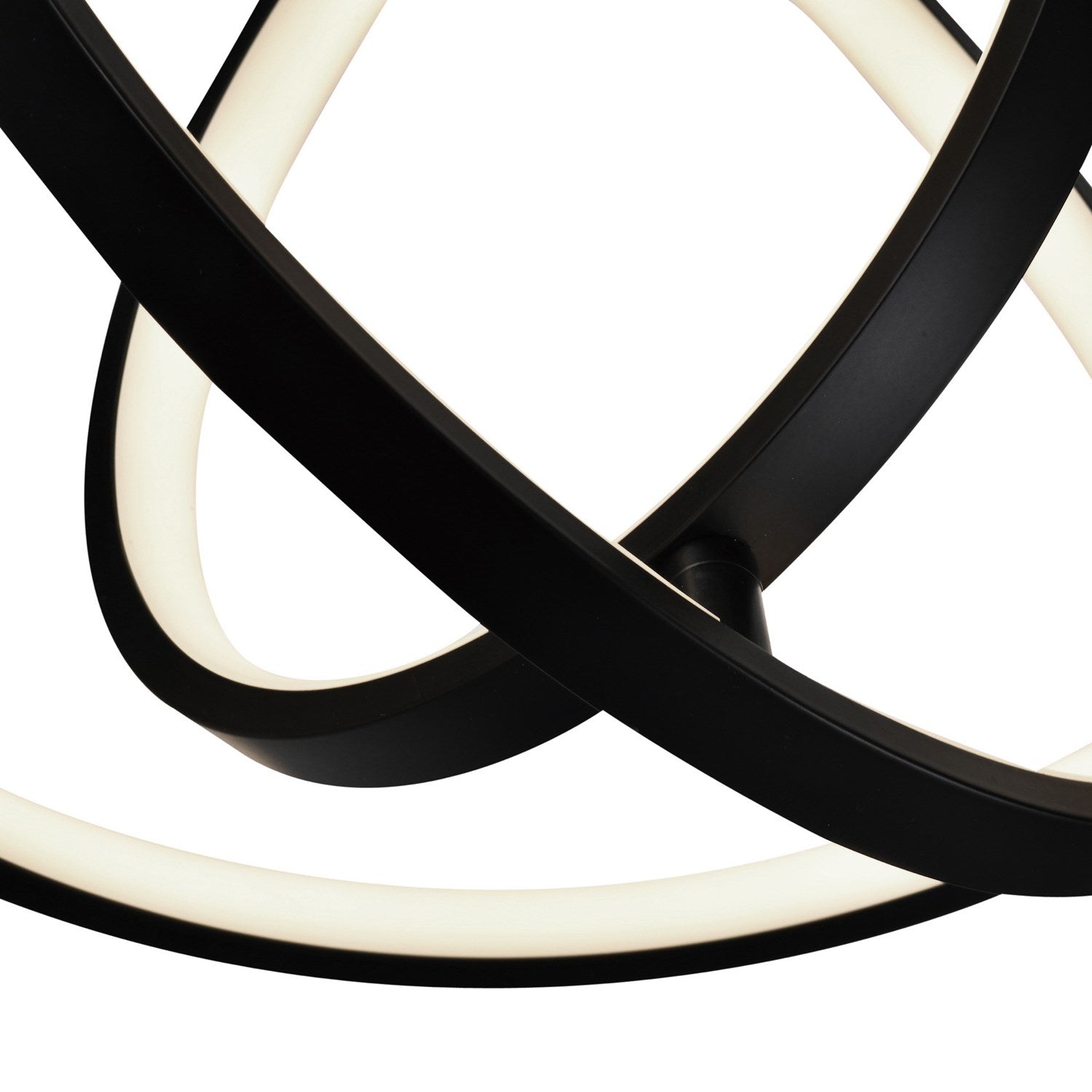 30W Led Orb Pendant Black