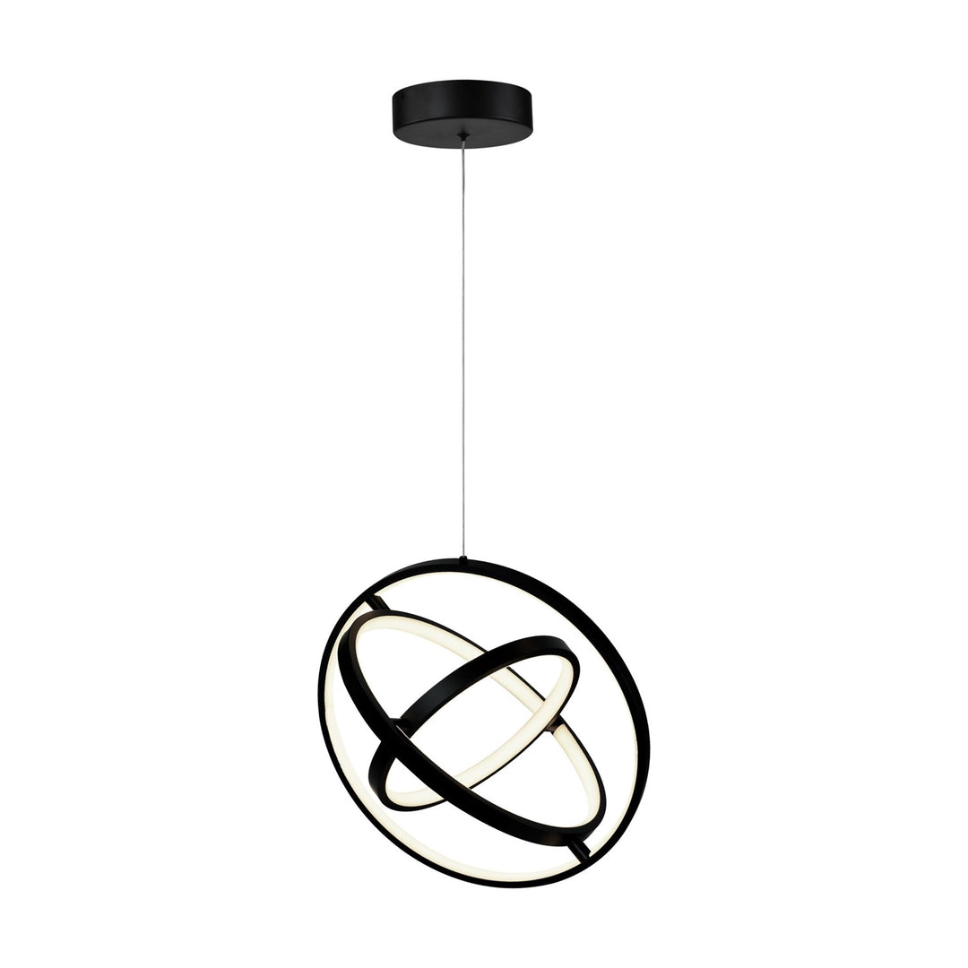 30W Led Orb Pendant Black