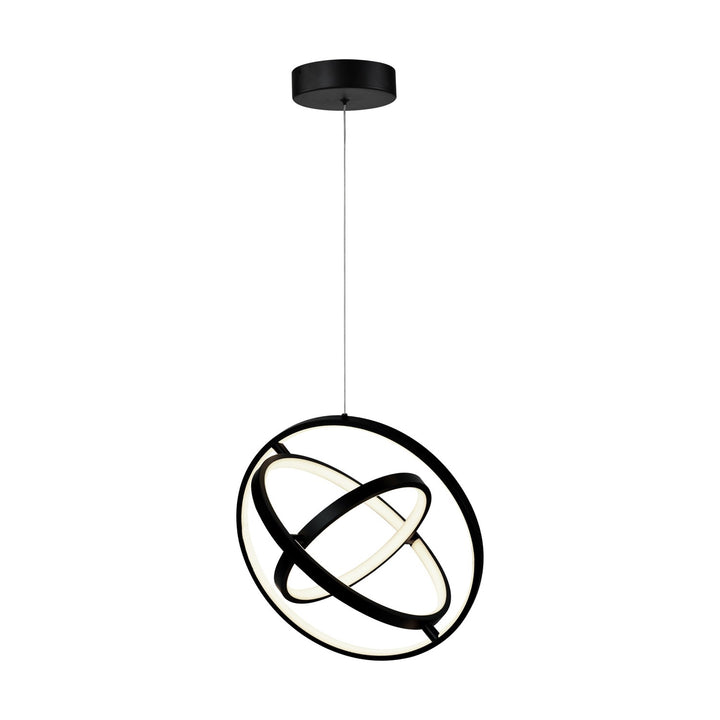 30W Led Orb Pendant Black